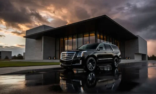 Black_Cadillac_Escalade_under_soft_warm_lighting