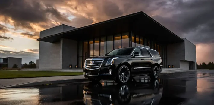 Black_Cadillac_Escalade_under_soft_warm_lighting