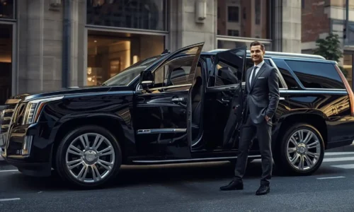 Professional chauffeur providing luxury transportation service in New Jersey