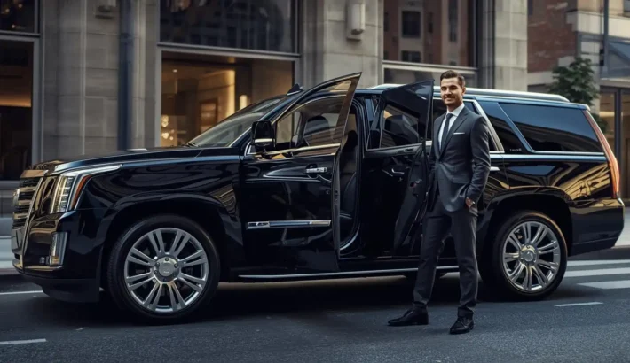 Professional chauffeur providing luxury transportation service in New Jersey