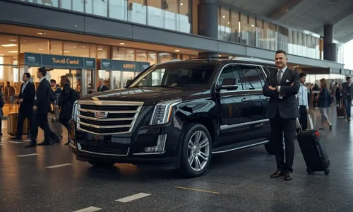 Professional airport pickup strategy during busy travel hours