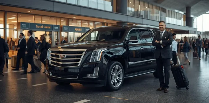 Professional airport pickup strategy during busy travel hours