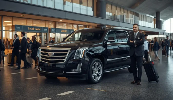 Professional airport pickup strategy during busy travel hours