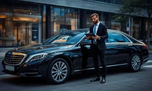 Chauffeur coordinating multi stop travel itinerary