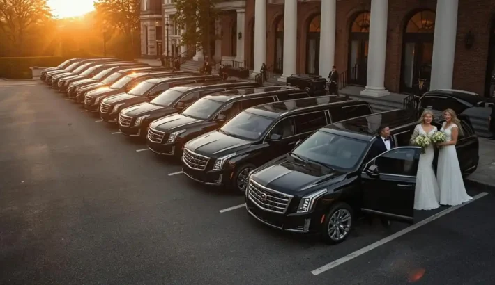 Coordinated group transportation vehicles at a large New Jersey event