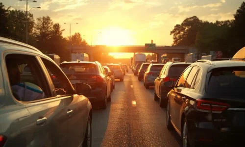 Heavy summer traffic on Garden State Parkway affecting airport travel in New Jersey