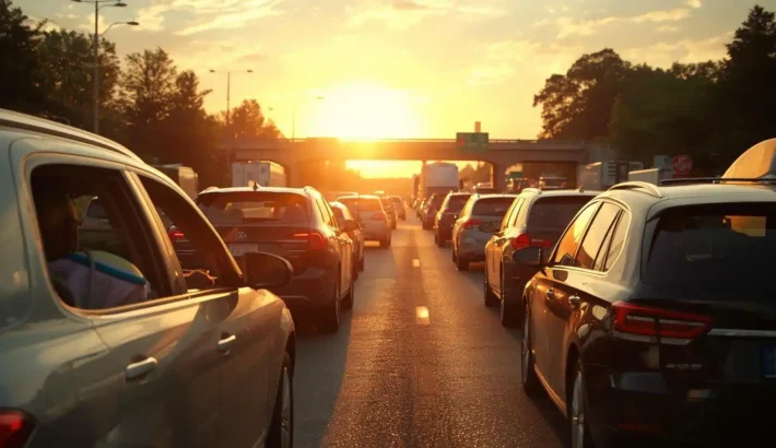 Heavy summer traffic on Garden State Parkway affecting airport travel in New Jersey
